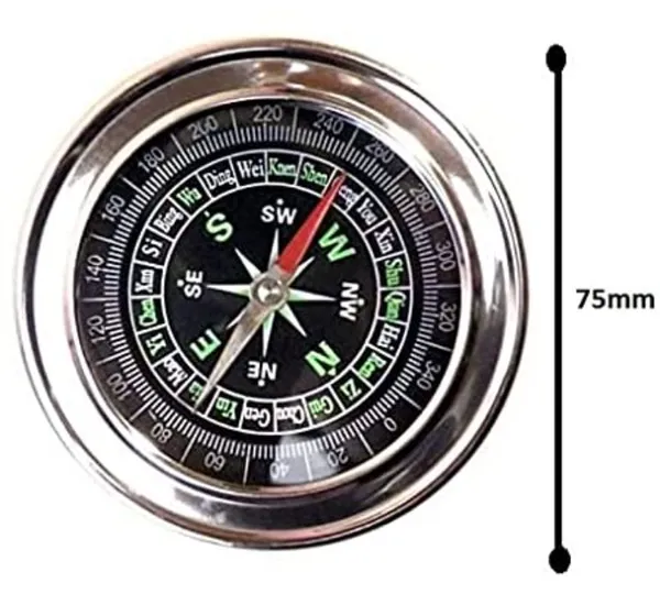 75mm_Compass_DIY_Kit_Science_with_Equilateral_Glass_Prism_50mm,_Rectangular_Glass_Slab,_Laser_Light_and_75mm_Diameter_Magnetic_Direction_Compass_for_Physics_Science_lab_Experiment