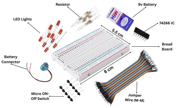 EX-NOR_74266_IC_Logic_Gate_DIY_Kit_Science_Project_Working_Model_Experiment_Kit_for_School_Students_Class_12