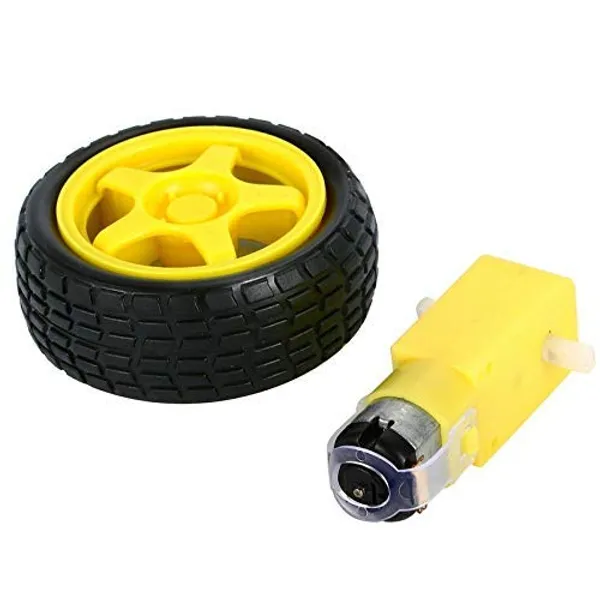 DC_Electric_Dual_Shaft_Motor_with_Tire_Wheel_3-6V_Dual_Shaft_Gear_Motor_Magnetic_Gearbox_Engine_for_Arduino_Smart_Car_and_DIY_Kits
_Brand:_Erh_India