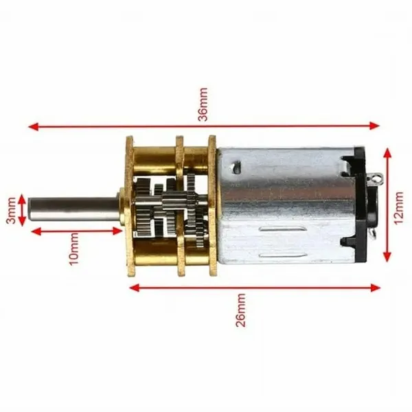 1_Pc_N20_60_RPM_3.7V-6V_DC_Micro_Gear_Reduction_DC_Motor_with_30:1_Metal_Gearbox_for_Robotics_and_Arduino_projects,_Electronic_gadgets,_and_Remote-Controlled_Devices_DIY_Kit