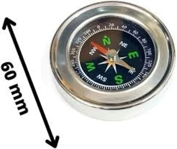 1_Pc_60mm_Diameter_Magnetic_Direction_Compass_Small_Size_Stainless_Steel_Directional_for_School_Class_Physics_Student_Experiment_etc