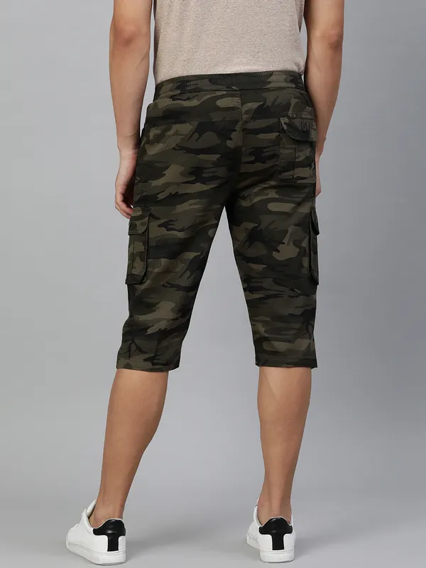 Printed_Three_Fourths_Capri_for_Men__|_Brown