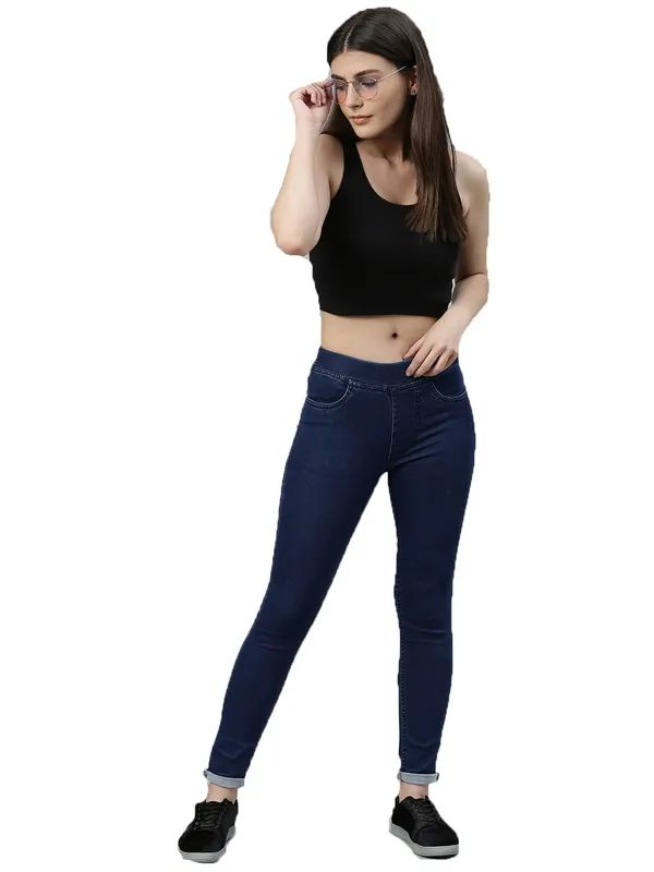 Trendy_Solid_Jeggings_For_Women_|_Dark_Blue
