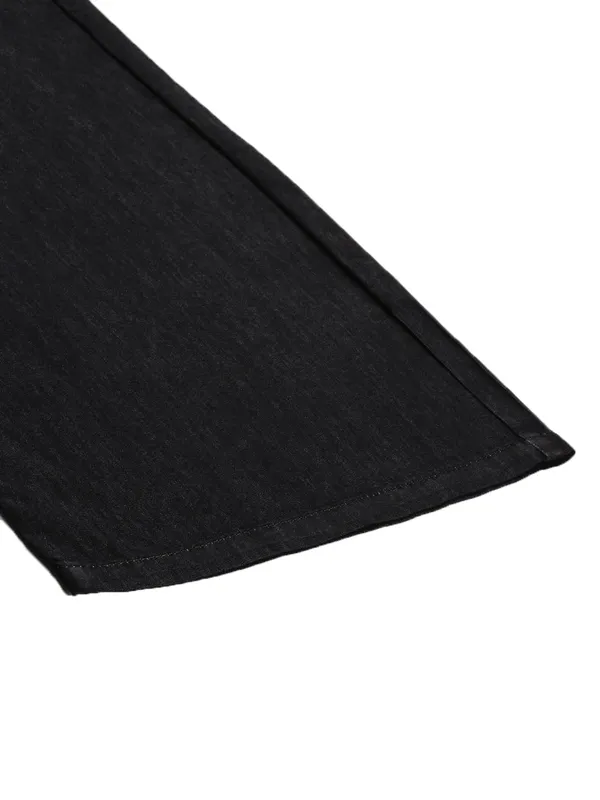 Regular_Denim_Plazzo_For_Women_|_Black