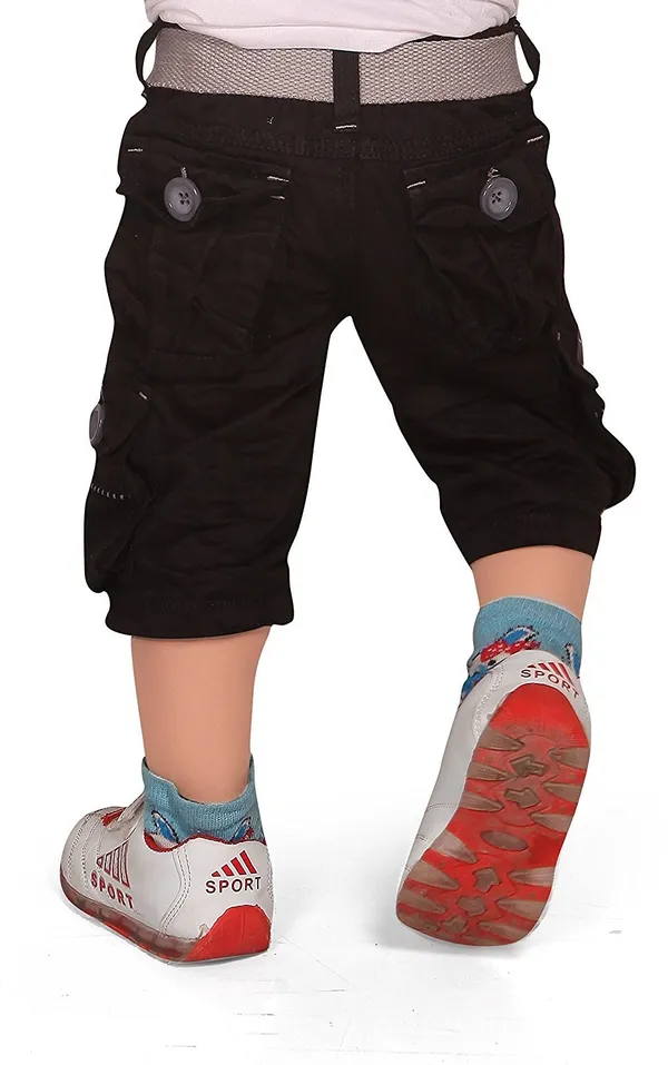 Regular_Fit_Cargo_Shorts_for_Boys__|_Black