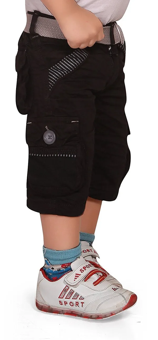 Regular_Fit_Cargo_Shorts_for_Boys__|_Black