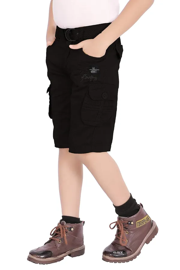 Three_Fourth_Cargo_Pant_For_Boys_|_Black