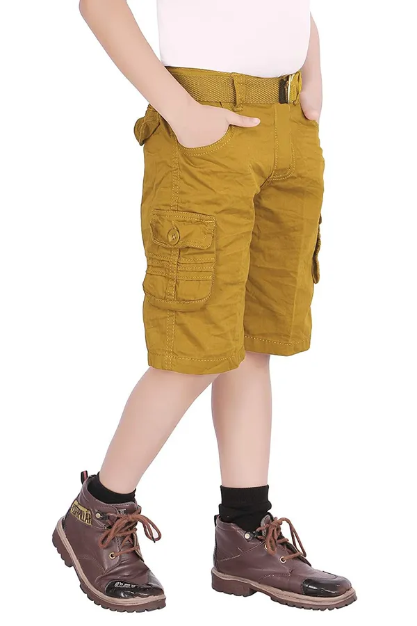 Three_Fourth_Cargo_Pant_For_Boys_|_Gold