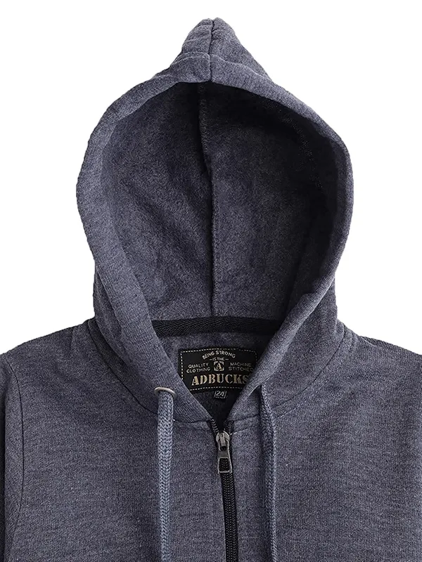 Melange_Blue_Hoodie_For_Boys