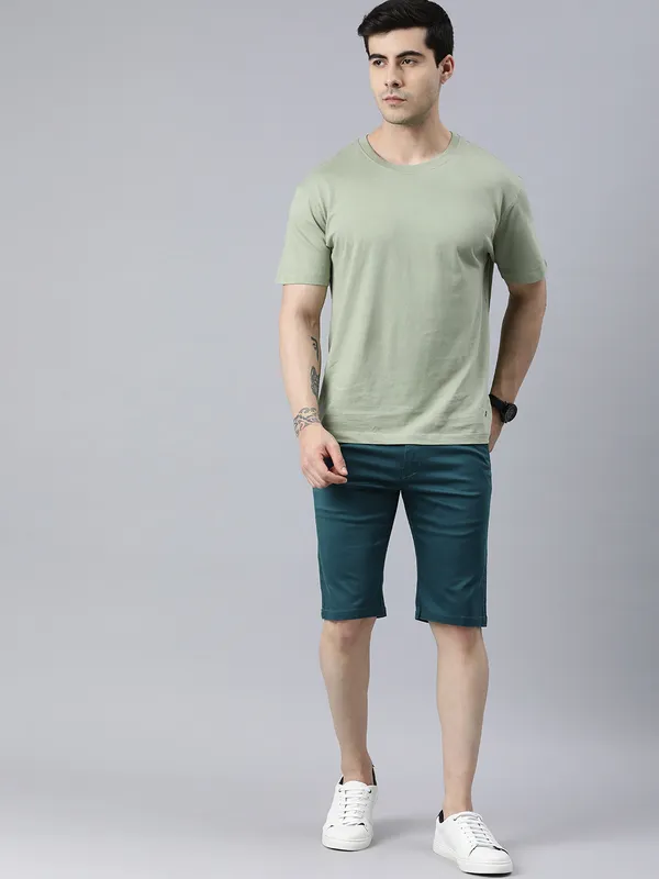 Airforce_Green_Shorts_For_Mens