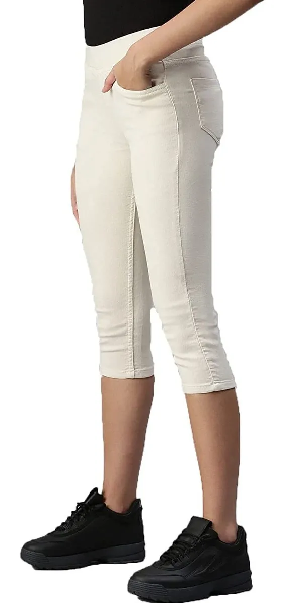Beige_Capri_For_Women