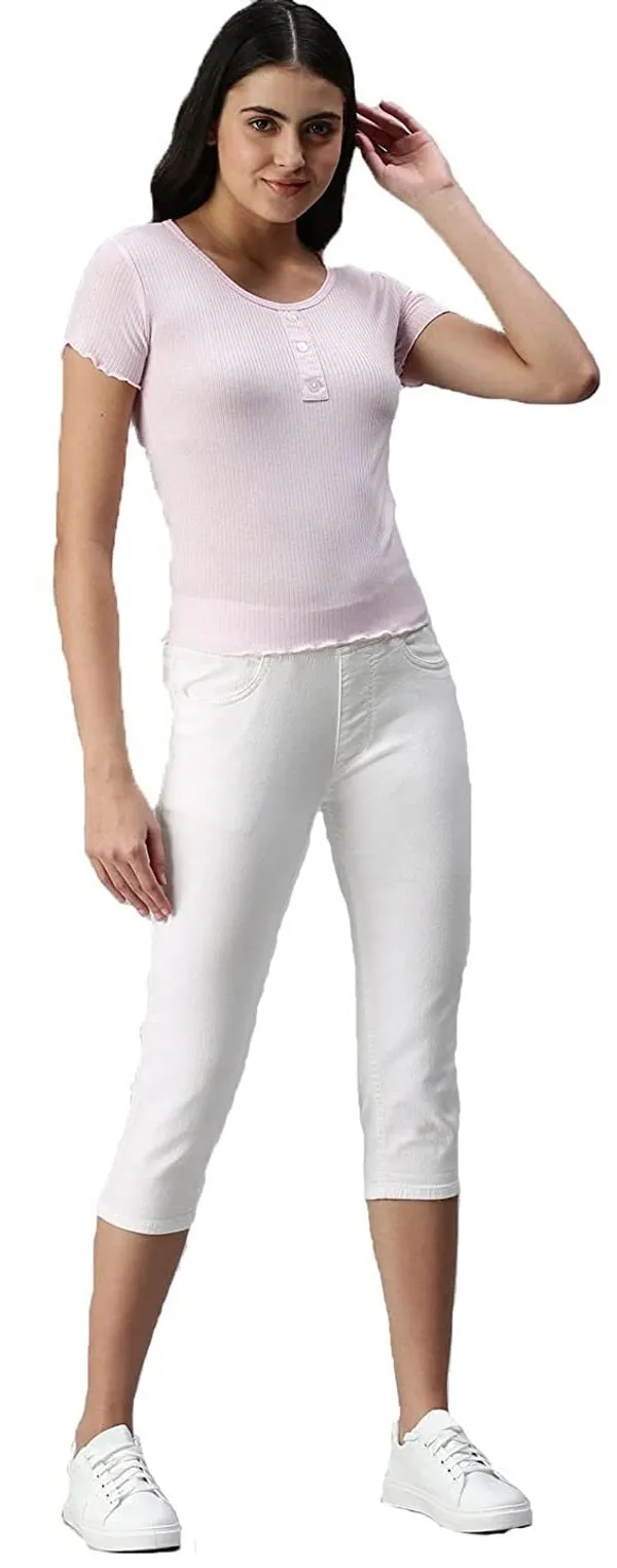 White_Capri_For_Women