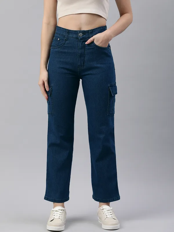 Regular_Stretchable_Denim_Jeans_For_Women_|_Dark_Blue