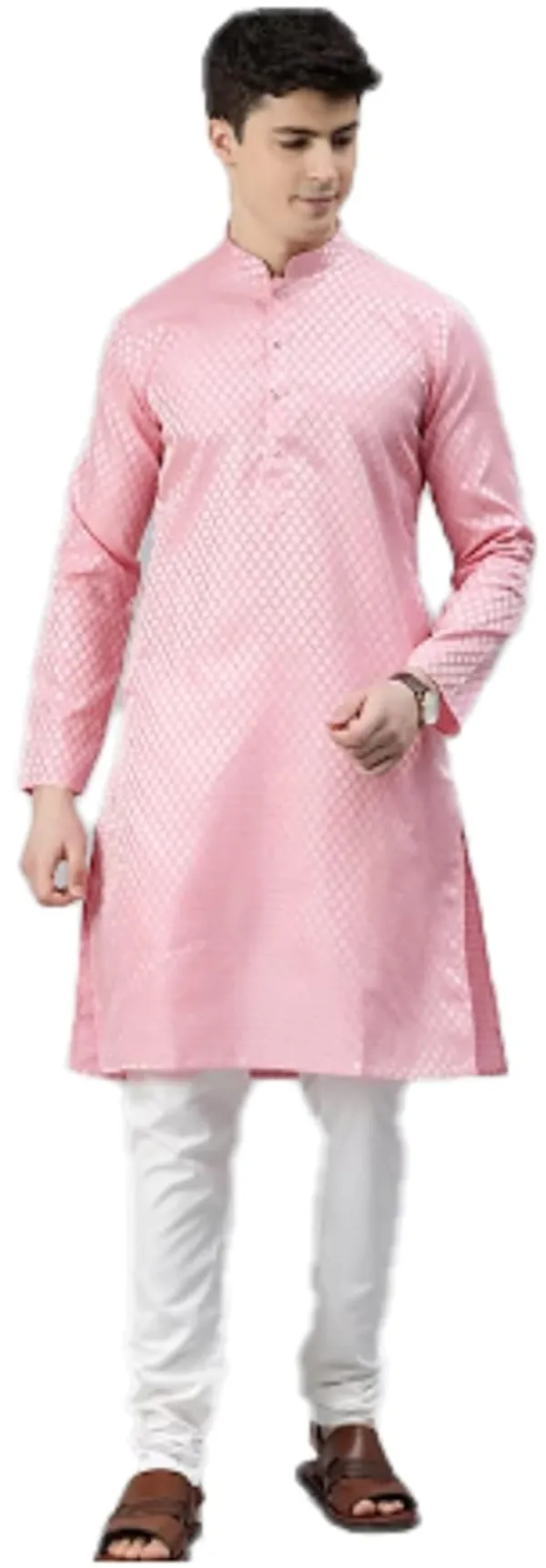Pink_Kurta_with_Pyjamas_For_Men