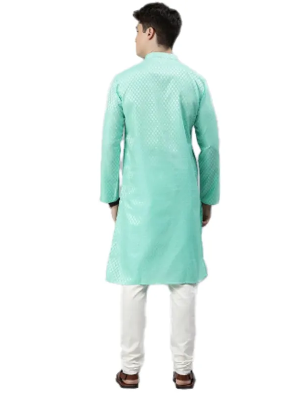 Light_Green_Kurta_with_Pyjamas_For_Men