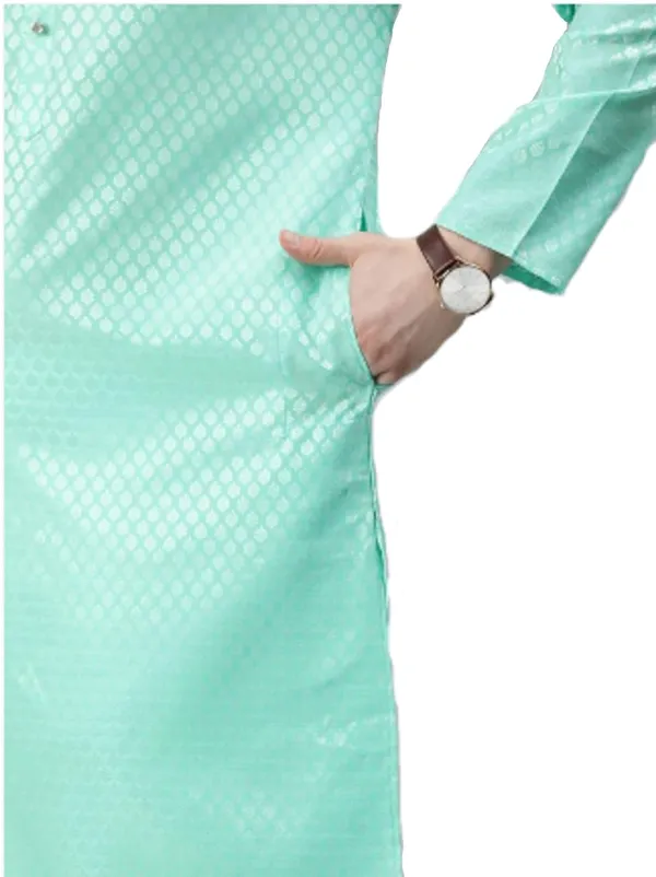 Light_Green_Kurta_with_Pyjamas_For_Men