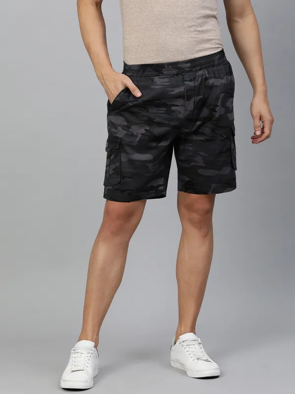 Melange_Blue_Shorts_For_Mens