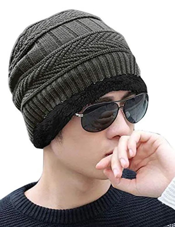 Steel-Grey_Snow_Proof_Inside_Fur_Unisex_Wool_Beanie_Cap_with_Scarf_Set_Warm_Knit_Hat_Thick_Fleece_Lined_Winter_Hat_&_Scarf_for_Men_&_Women_(Steel_Grey)