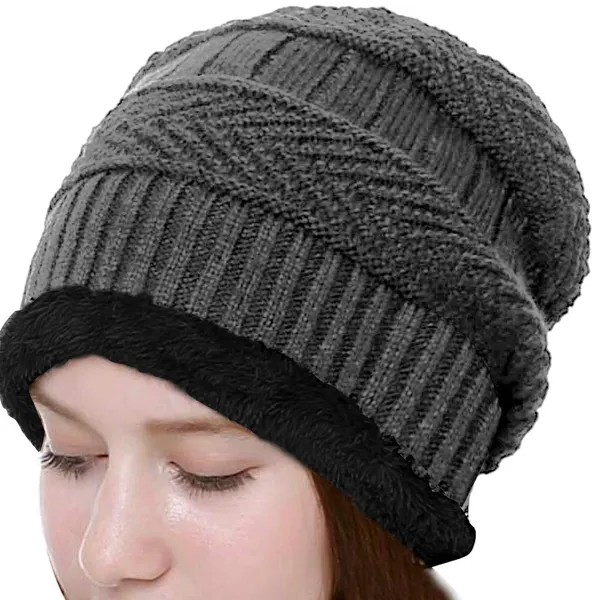 Steel-Grey_Snow_Proof_Inside_Fur_Unisex_Wool_Beanie_Cap_with_Scarf_Set_Warm_Knit_Hat_Thick_Fleece_Lined_Winter_Hat_&_Scarf_for_Men_&_Women_(Steel_Grey)