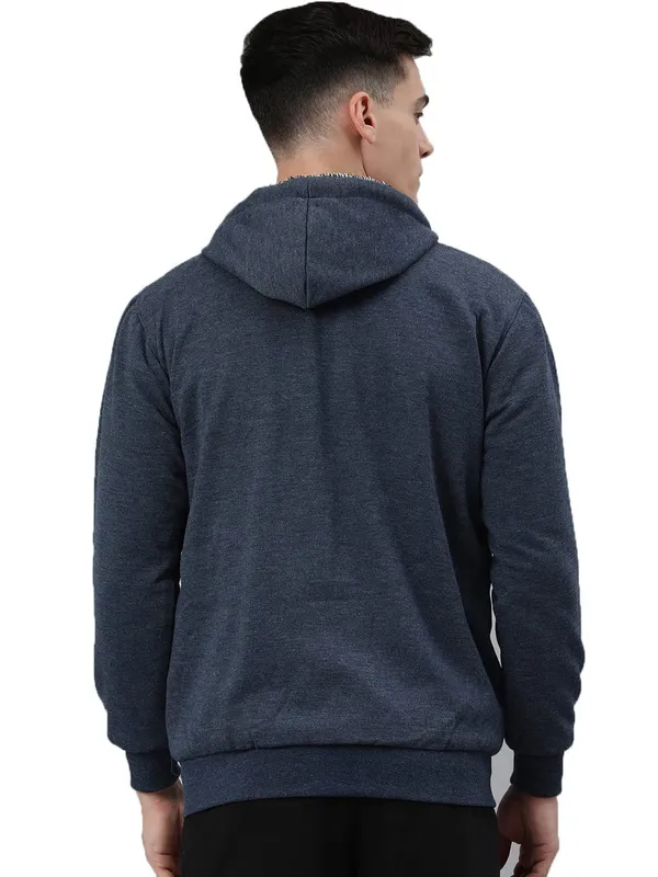 Melange_Blue_Hoodie_For_Men