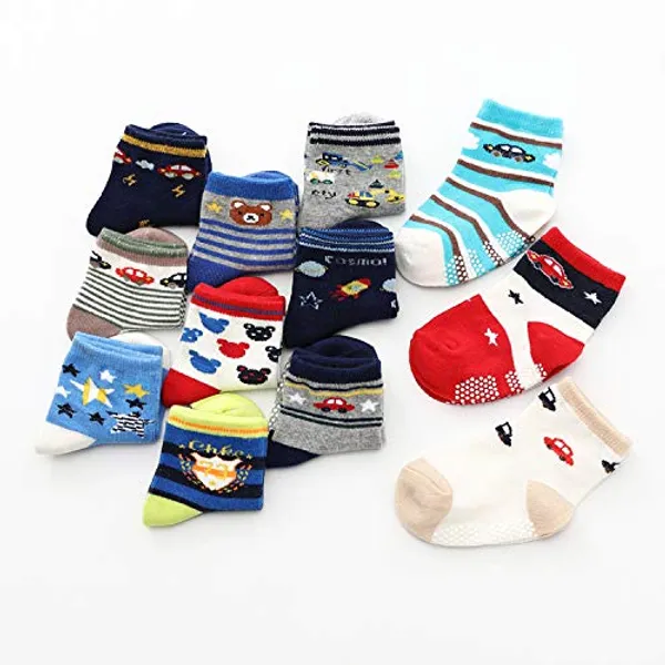 Multicolour_Boy_&_Girl_Cotton_Baby_Socks_Knitted_Cartoon_Grip_Kids_Anti_Slip_Unisex_Baby_Socks_(Color_May_be_Vary)_(Pack_Of_8,_2-3_years)