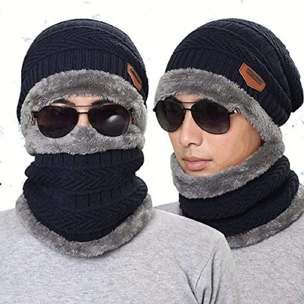 Blue_Mens_and_Women's_Snow_Proof_Inside_Fur_Wool_Cap_and_Neck_Warmer_Set_(Blue,_Free_Size)