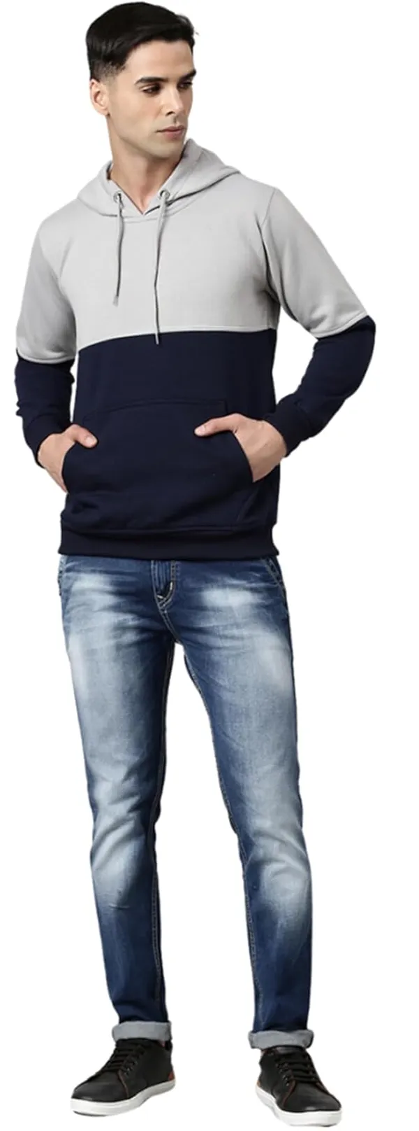 Light_Grey_&_Blue_Hoodie_For_Mens