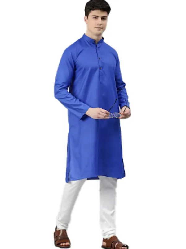 Royal_Blue_Kurta_with_Pyjamas_For_Mens