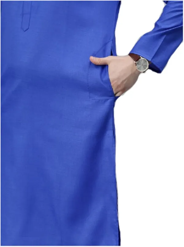 Royal_Blue_Kurta_with_Pyjamas_For_Mens