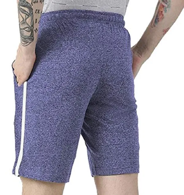 Solid_Sports_Shorts_For_Mens_|_Melange_Blue