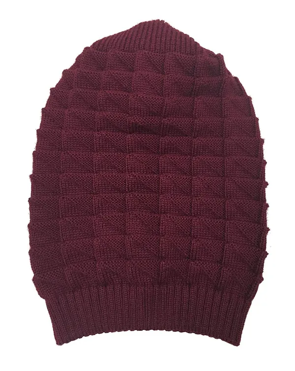 Maroon_Unisex_Snow_Proof_Inside_Fur_Wool_Beanie_Cap_with_Scarf_Set_Warm_Knit_Hat_Thick_Fleece_Lined_Winter_Hat_&_Scarf_(Maroon,_Free_Size)