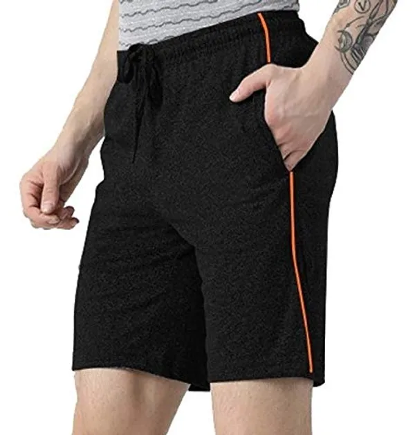Solid_Sports_Shorts_For_Mens_|_Black
