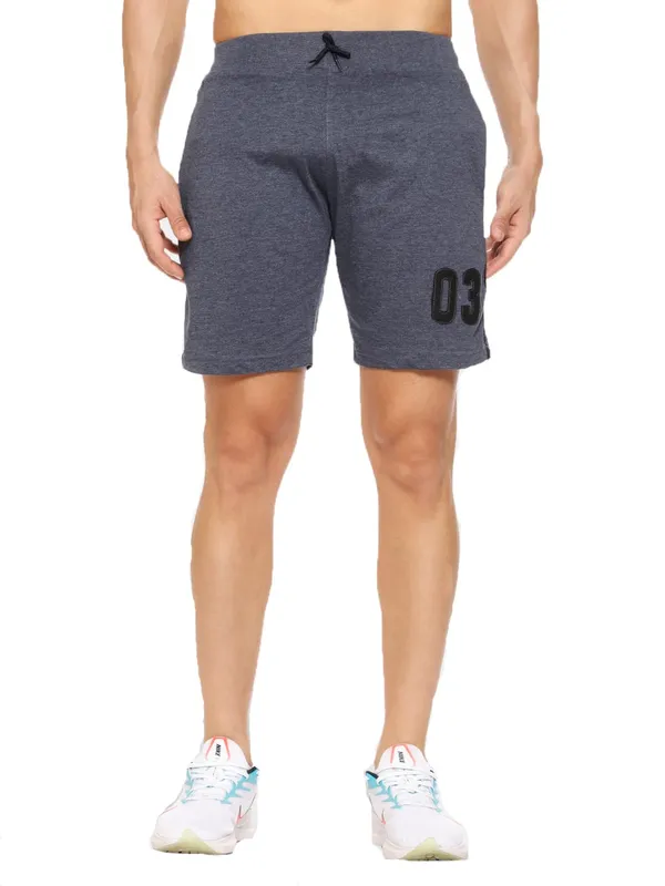Melange_Blue_Shorts_For_Mens