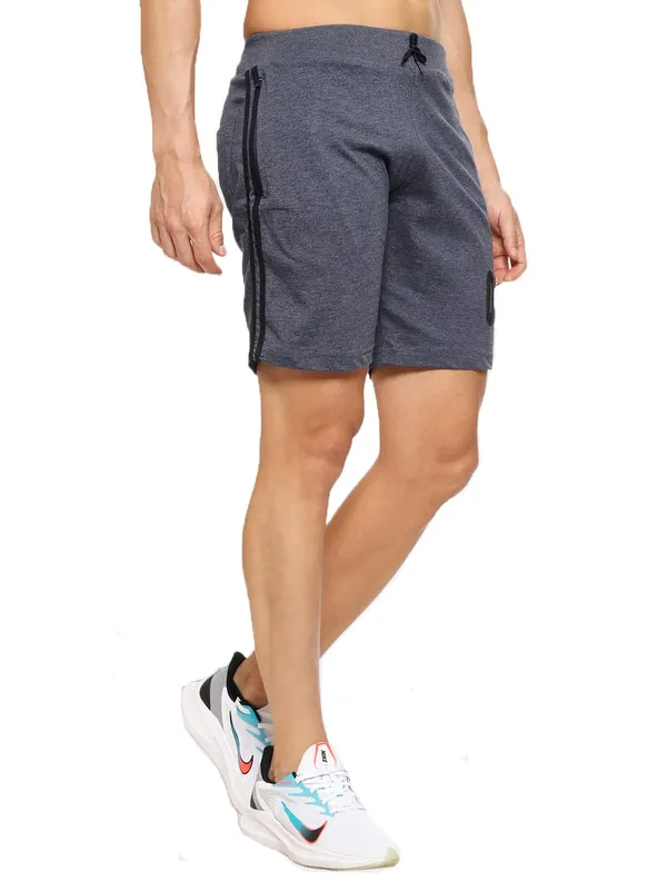 Melange_Blue_Shorts_For_Mens