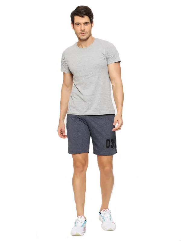 Melange_Blue_Shorts_For_Mens