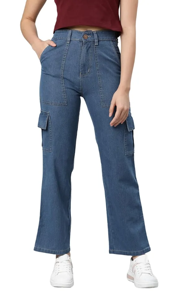 Denim_Cargo_Jeans_|_Clean_Look_Mid-Rise_Blue_Straight_Fit_for_Women_|_Stone_Blue