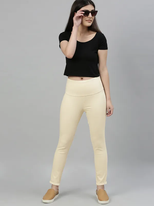 Beige_Jegging_For_Women