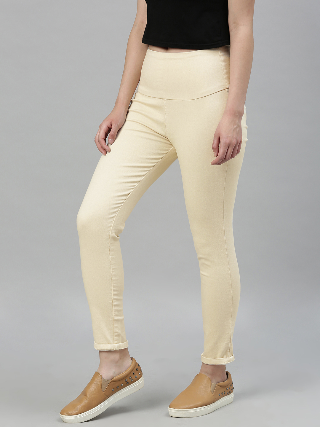 Beige_Jegging_For_Women