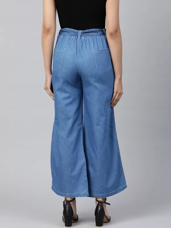 Regular_Denim_Plazzo_For_Women_|_Stone