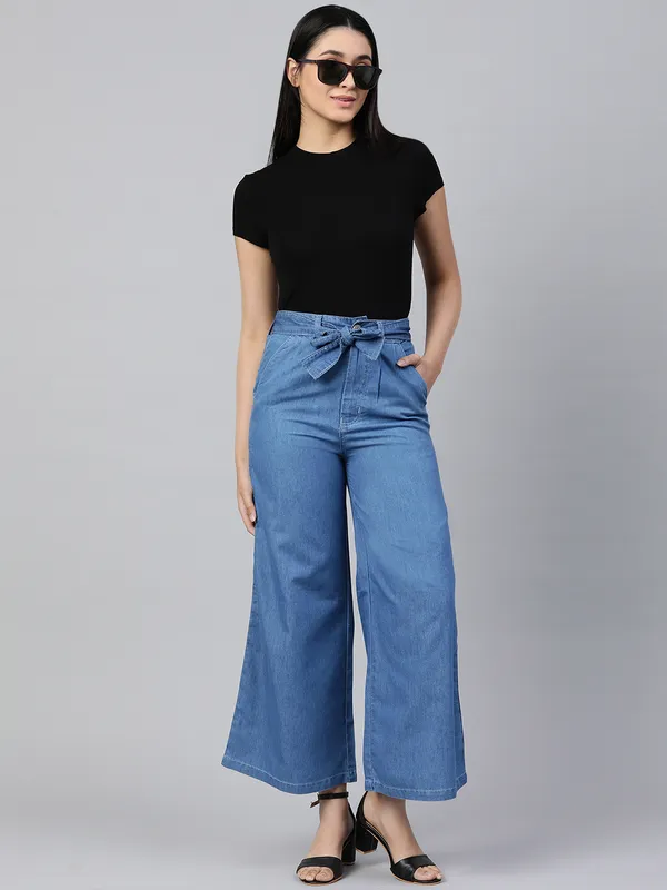 Regular_Denim_Plazzo_For_Women_|_Stone