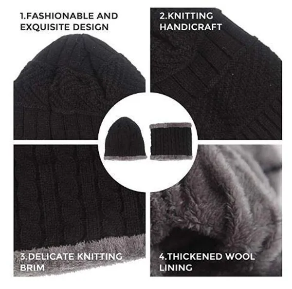 Brown_Fur_Wool_Unisex_Beanie_Cap_with_Neck_Warmer_Set_Knit_Hat_Thick_Fleece_Lined_Winter_Hat_for_Women_(Brown)