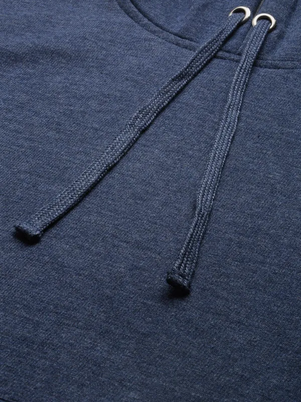 Melange_Blue_Hoodie_For_Men