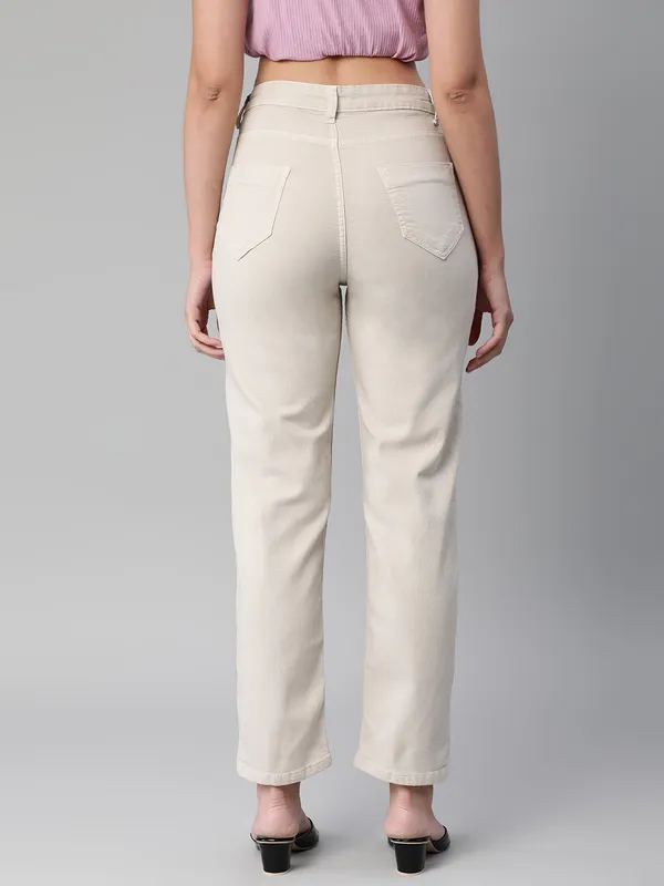 Denim_Straight_Fit_Jeans_for_Women_|_Beige
