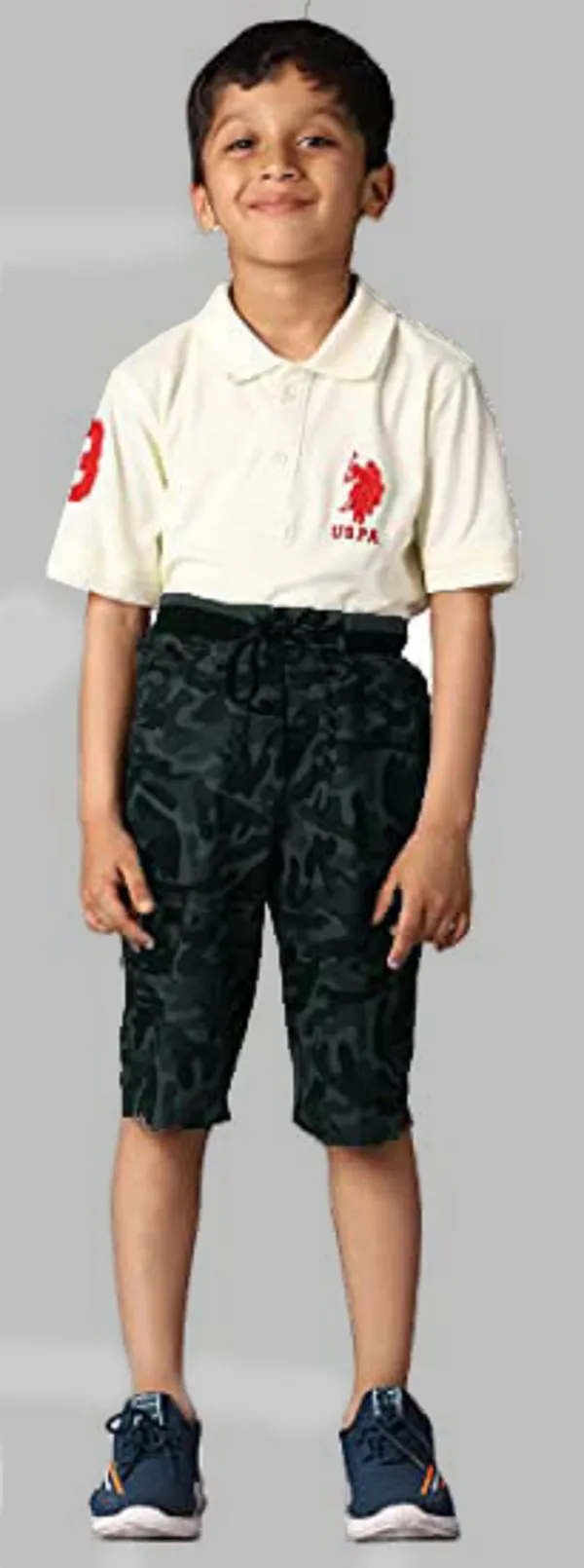 Casual_three_fourth_Pant_For_Boys_|_White
