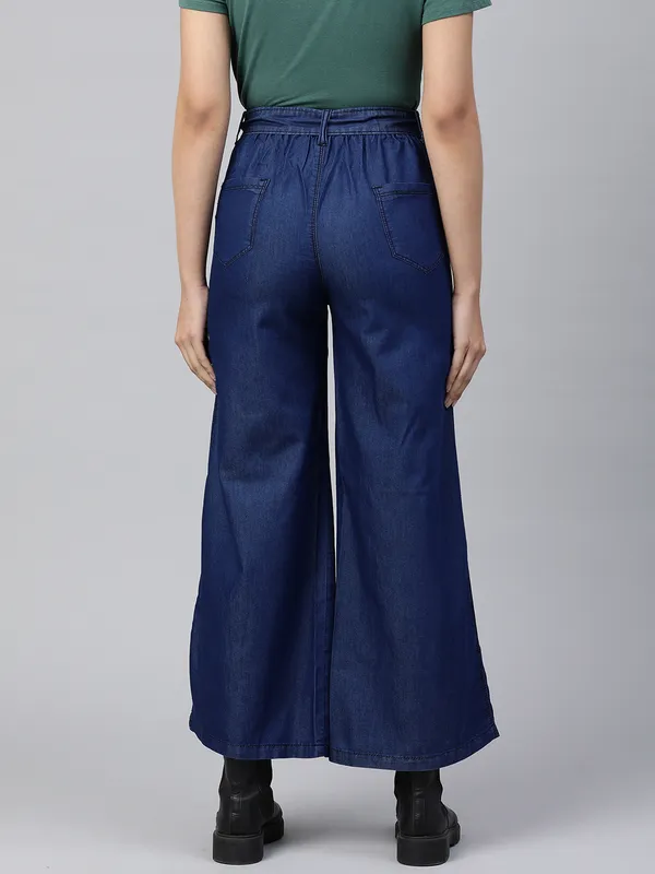 Regular_Denim_Plazzo_For_Women_|_Dark_Blue