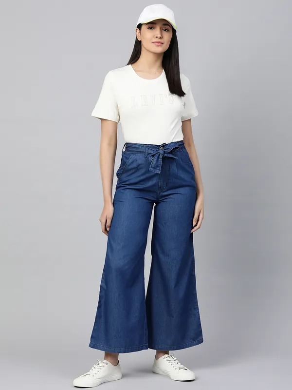 Regular_Denim_Plazzo_For_Women_|_Blue