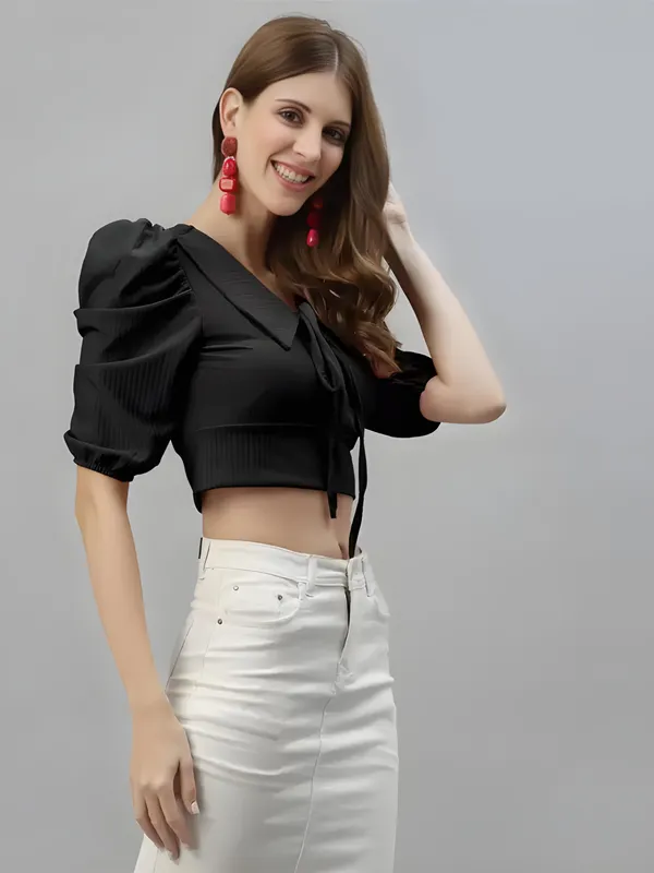 Black_Polyester_Solid_Tie-Up_Coller_Neck_Crop_Tops