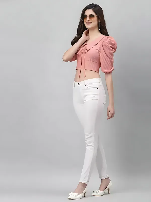 Pink_Polyester_Solid_Tie-Up_Coller_Neck_Crop_Tops