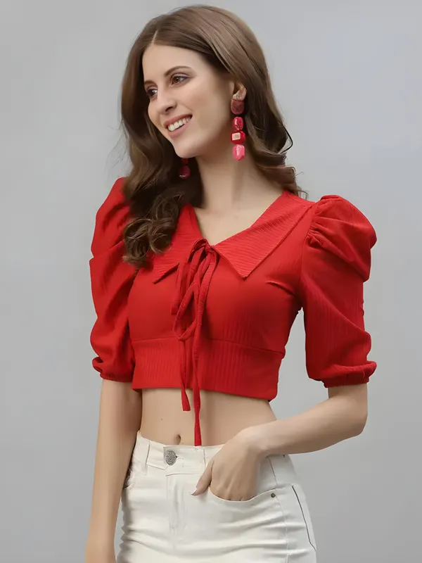 Red_Polyester_Solid_Tie-Up_Coller_Neck_Crop_Tops