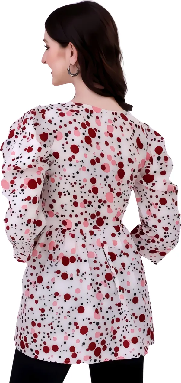 Maroon_Classic_Crepe_2D_Dot_Trending_Tunic_Tops